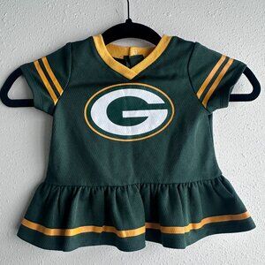 Green Bay Packers Baby Gerber Dress NFL Team Apparel – 6–12M